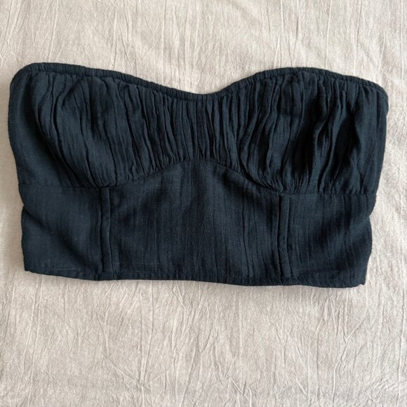 NWT American Eagle Black Removable Straps Corset Tube‎ Top Size M - Picture 2 of 7